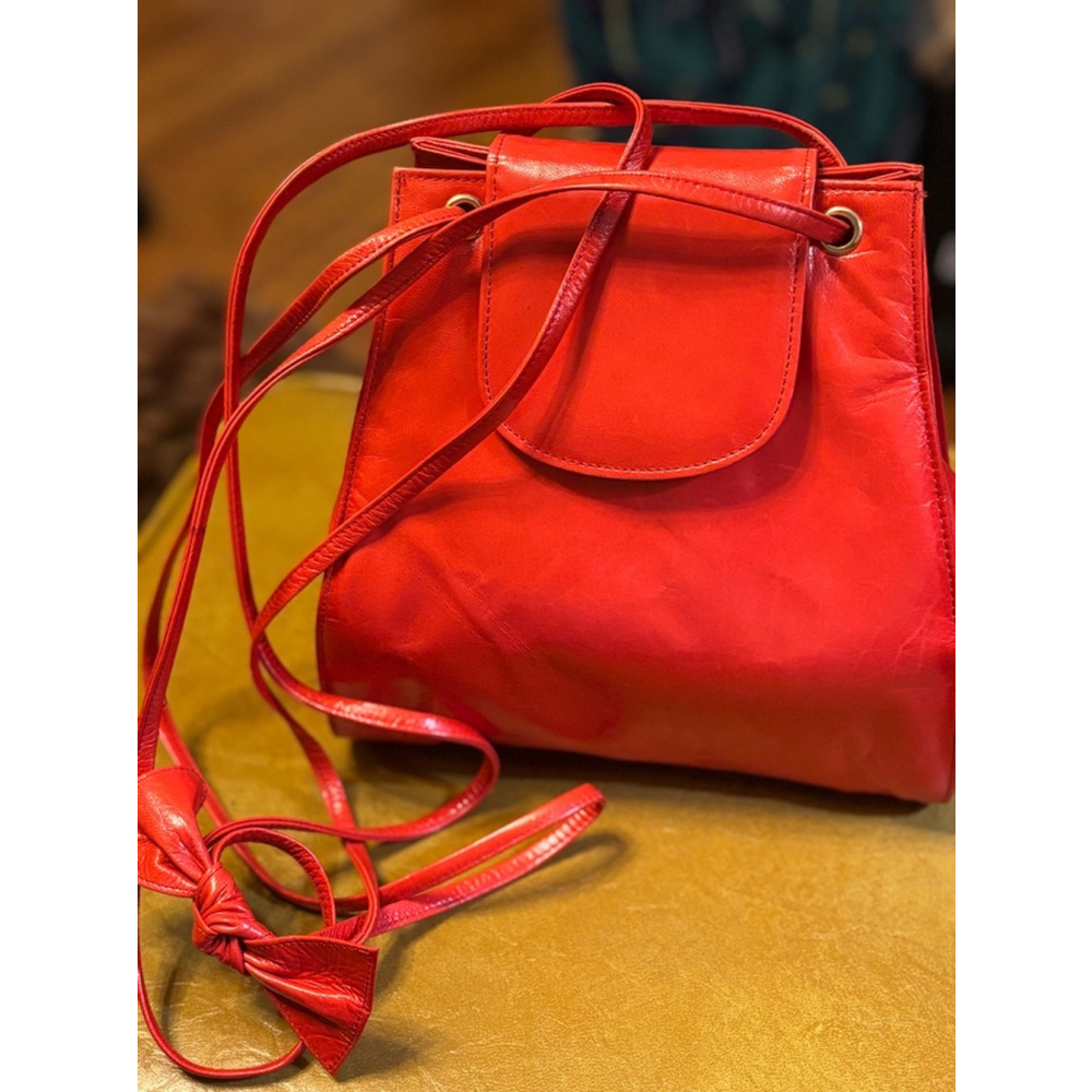 Stuart Weitzman Orange-Red Leather Bag